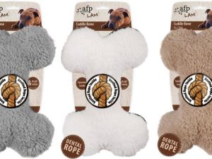 Peluche Os en Laine d’Agneau 23cm