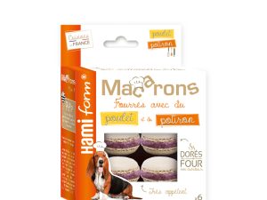 Biscuits macarons au poulet et au potiron – par 6